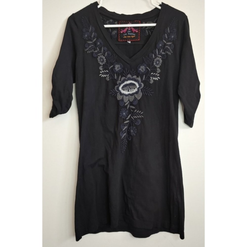Johnny was embroidered floral top medium